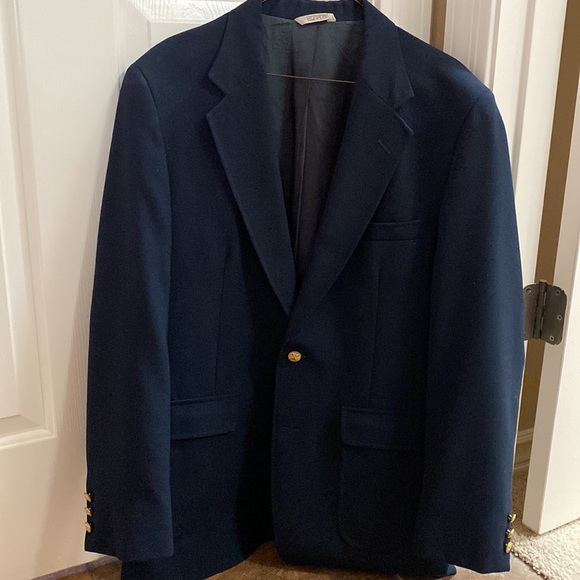 Vintage navy blue blazer - Picture 4 of 4